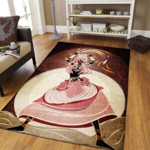 Black Woman Dancing Rug Sport Decor Gift Floor Decor Living Room Carpet Rug Area Rug - 7b70384ba897