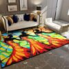 Black Woman Dancing Rug Sport Decor Gift Floor Decor Living Room Carpet Rug Area Rug - b4707e89c5f4
