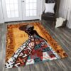 Black Woman Rug Sport Decor Gift Floor Decor Living Room Carpet Rug Area Rug - febc72705770