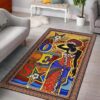 Black Woman Rug Sport Decor Gift Floor Decor Living Room Carpet Rug Area Rug - f9e3caa1cbac