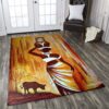Black Woman Rug Sport Decor Gift Floor Decor Living Room Carpet Rug Area Rug - 4d7c8e28583d
