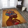 Black Woman Rug Sport Decor Gift Floor Decor Living Room Carpet Rug Area Rug - 2837b3860767