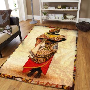 Black Woman Rug Sport Decor Gift Floor Decor Living Room Carpet Rug Area Rug - 2a30d810aea8