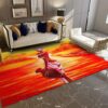 Black Woman In Sunset Rug Sport Decor Gift Floor Decor Living Room Carpet Rug Area Rug - 9b89a323961e