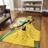Black Woman Yellow Rug Sport Decor Gift Floor Decor Living Room Carpet Rug Area Rug - 7ca1c7fb21ac