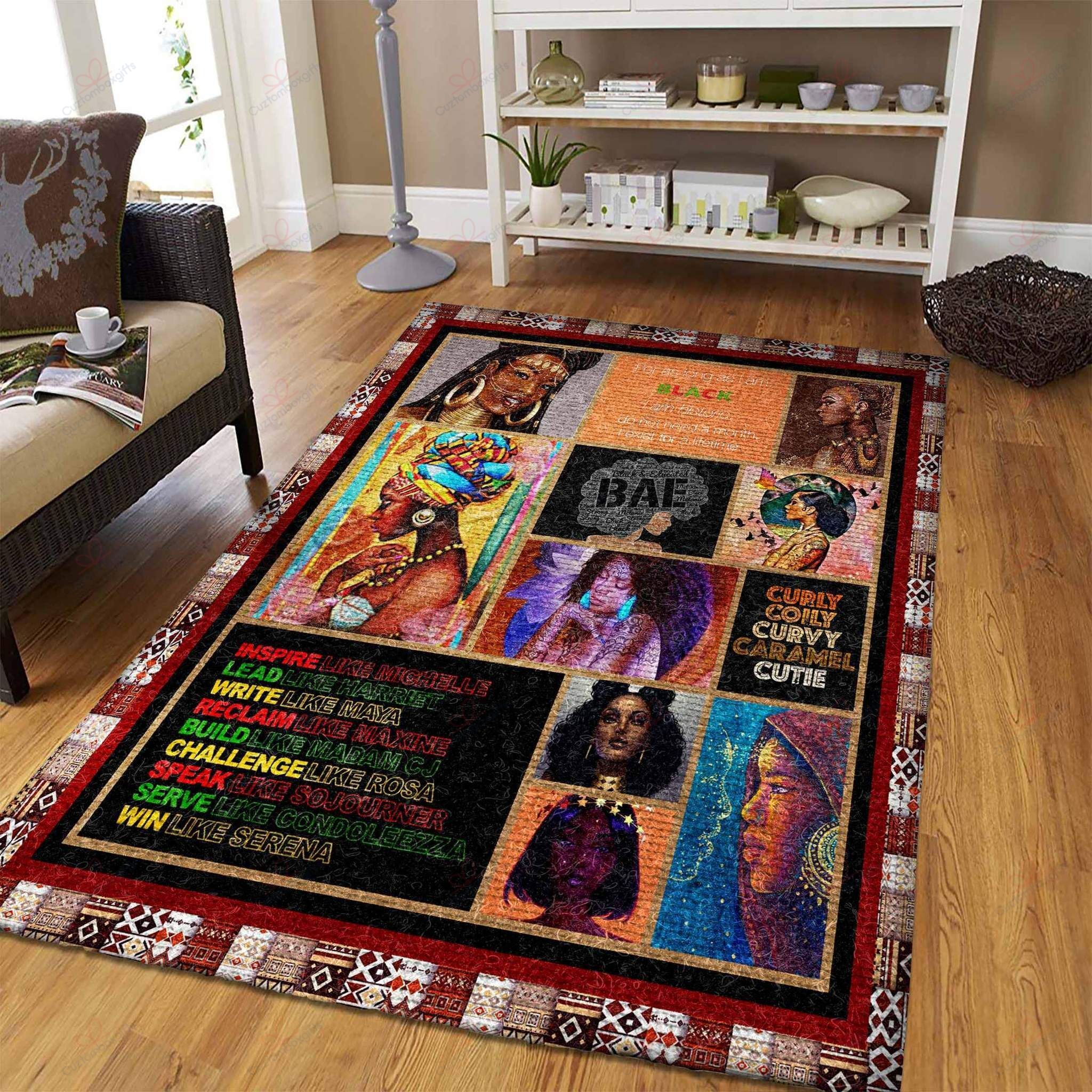 Black Women 2 Rug Sport Decor Gift Floor Decor Living Room Carpet Rug Area Rug - b5dd1eca6c8c Black Women 2 Rug Sport Decor Gift Floor Decor Living Room Carpet Rug Area Rug - b5dd1eca6c8c