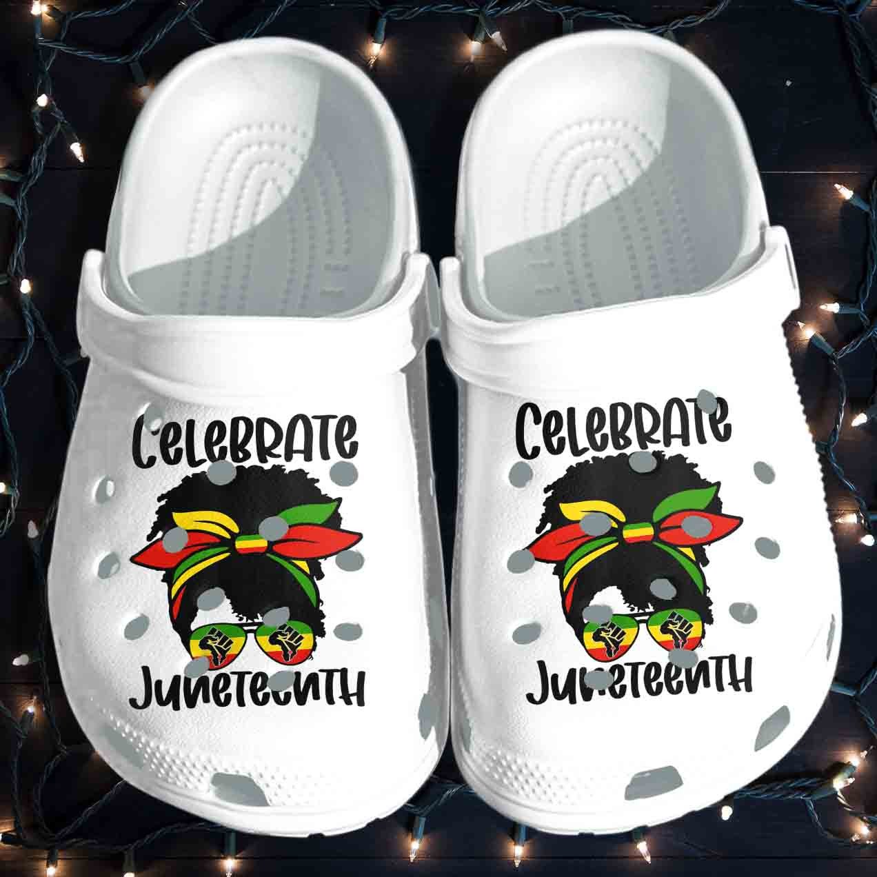 Black Women Africa Girl Messy Hair Crocs Clog Shoes – Juneteenth Celebrate Indepedence Day Clog Birthday Gift For Woman Daughter Friend Black Women Africa Girl Messy Hair Crocs Clog Shoes – Juneteenth Celebrate Indepedence Day Clog Birthday Gift For Woman Daughter Friend