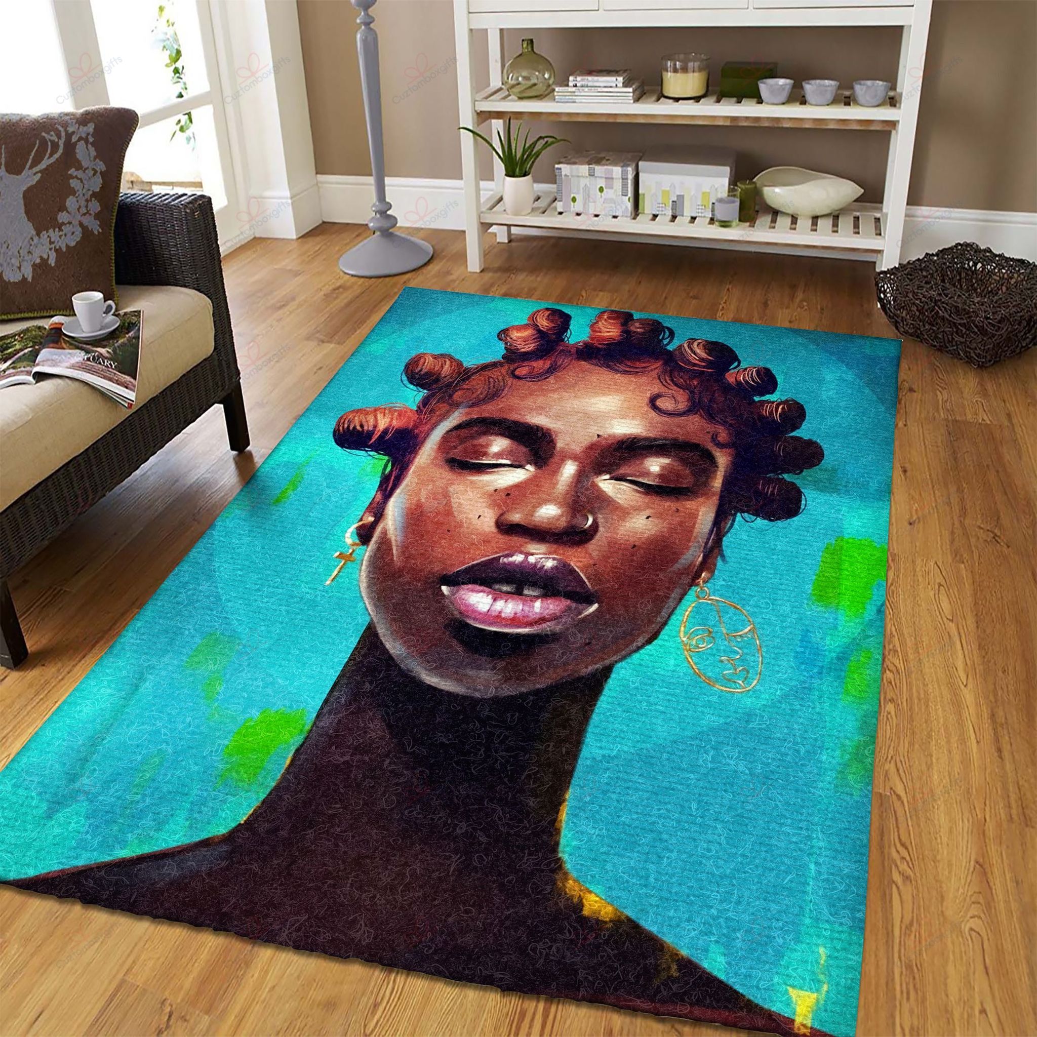 Black Women In Blue Rug Sport Decor Gift Floor Decor Living Room Carpet Rug Area Rug - 1f5a77fe625a Black Women In Blue Rug Sport Decor Gift Floor Decor Living Room Carpet Rug Area Rug - 1f5a77fe625a