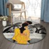 Blackwomen Round Carpet Floor Rug Living Room Bedroom Decor Round Area Rug Carpet