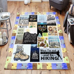 Blessed Are The Curious For They Shall Have Adventures Rug Sport Decor Gift Floor Decor Living Room Carpet Rug Area Rug - 10cf45a72088