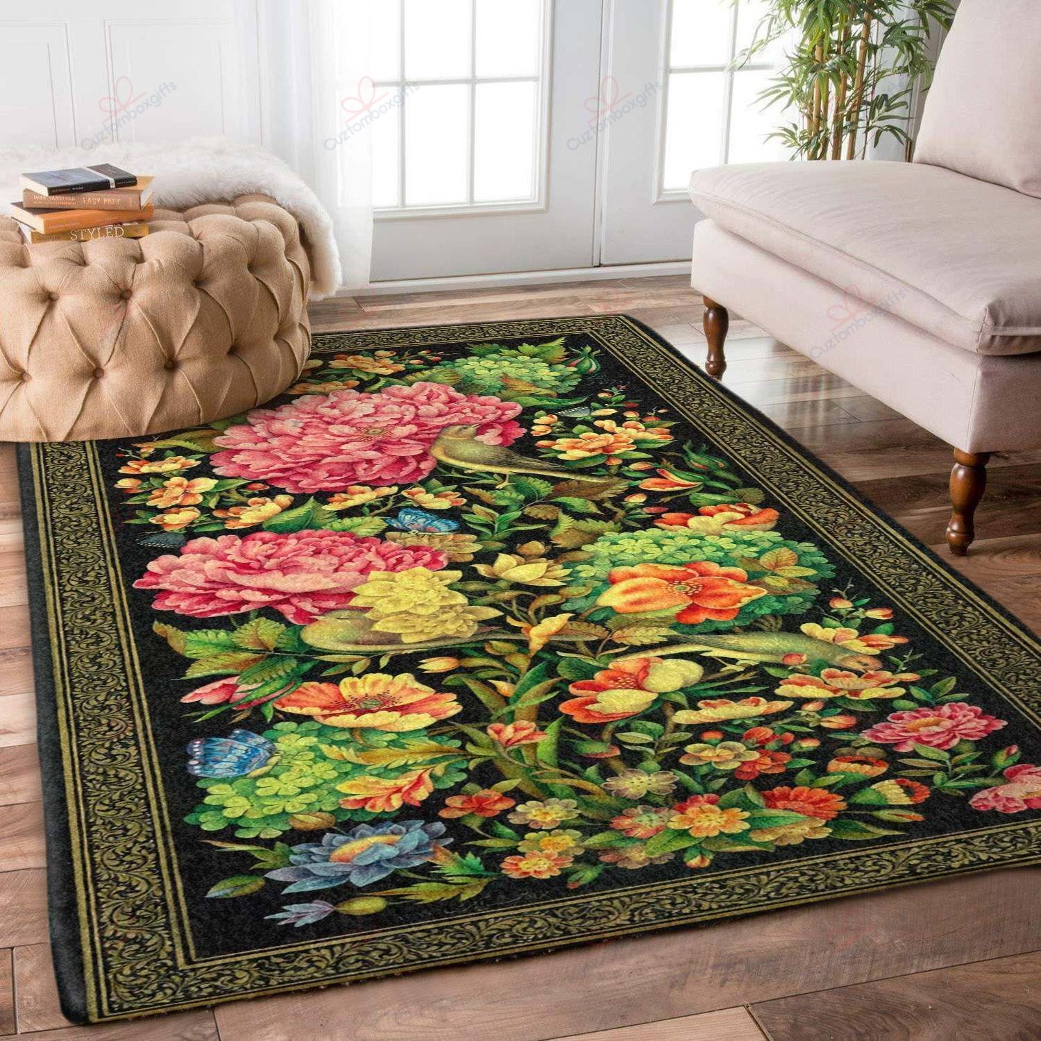 Blooming Flower Green Rug Sport Decor Gift Floor Decor Living Room Carpet Rug Area Rug - 6aee47e15184 Blooming Flower Green Rug Sport Decor Gift Floor Decor Living Room Carpet Rug Area Rug - 6aee47e15184