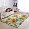Blooming Sunflowers Rug Sport Decor Gift Floor Decor Living Room Carpet Rug Area Rug - 2e0109c01cad
