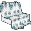 Blossom Blue Butterfly Pattern Print Pet Car Back Seat Cover - 689c4060c83f