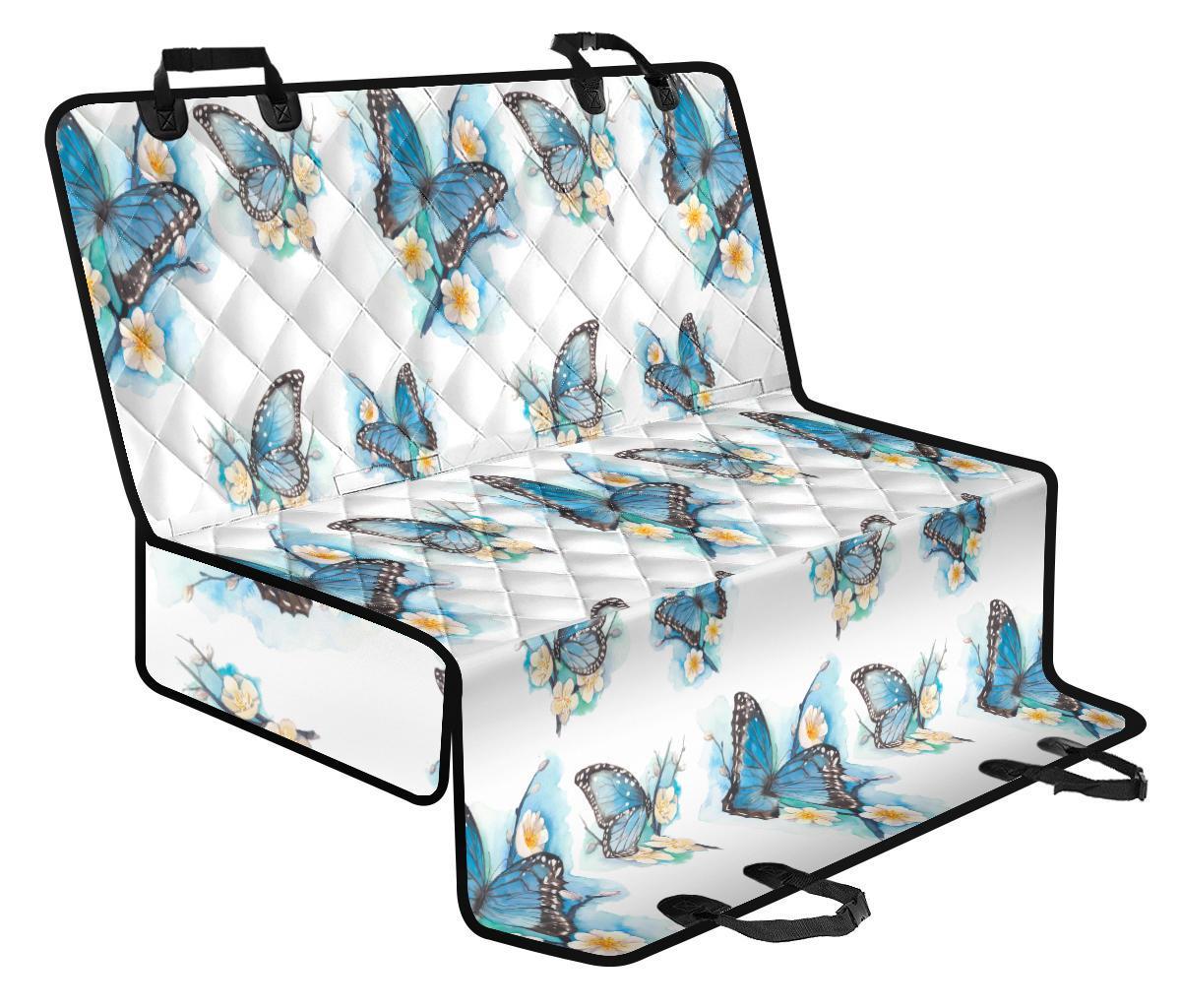 Blossom Blue Butterfly Pattern Print Pet Car Back Seat Cover - 689c4060c83f Blossom Blue Butterfly Pattern Print Pet Car Back Seat Cover - 689c4060c83f
