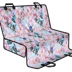 Blossom Floral Flower Pattern Print Pet Car Back Seat Cover - 42d1368d1a55