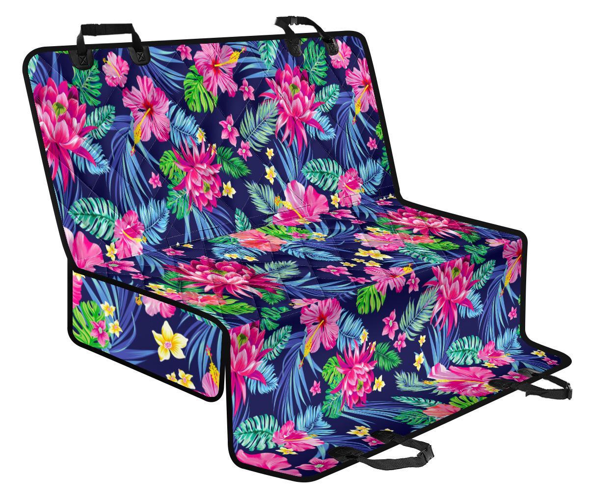 Blossom Tropical Flower Pattern Print Pet Car Back Seat Cover - a75d0bc197f0 Blossom Tropical Flower Pattern Print Pet Car Back Seat Cover - a75d0bc197f0