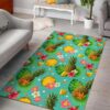 Blue Aloha Pineapple Pattern Rug Sport Decor Gift Floor Decor Living Room Carpet Rug Area Rug - 20c64a836553