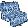 Blue And White Aztec Pattern Print Pet Car Back Seat Cover - dc4218bb882f