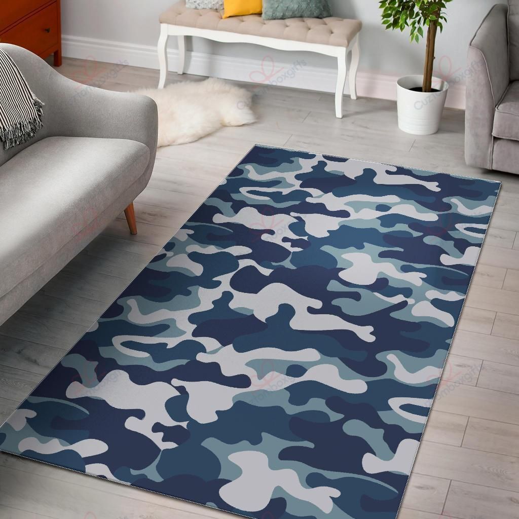Blue And White Camouflage Rug Sport Decor Gift Floor Decor Living Room Carpet Rug Area Rug - 9d41037527d0 Blue And White Camouflage Rug Sport Decor Gift Floor Decor Living Room Carpet Rug Area Rug - 9d41037527d0