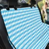 Blue And White Harlequin Texture Car Back Seat Cover Dog Car Seat Covers - 60b817d24c07