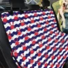 Blue And White Wave Crab Car Back Seat Cover Dog Car Seat Covers - b5c26f4d2484