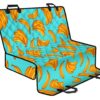 Blue Banana Pattern Print Pet Car Back Seat Cover - e93a4ae18956