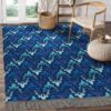 Blue Beautiful Deer Horn Rug Sport Decor Gift Floor Decor Living Room Carpet Rug Area Rug - 02afd6dbbaf7