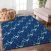 Blue Beautiful Deer Horn Rug Sport Decor Gift Floor Decor Living Room Carpet Rug Area Rug - c255b18ea873