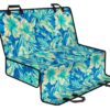 Blue Blossom Tropical Pattern Print Pet Car Back Seat Cover - 421bb28c29f1
