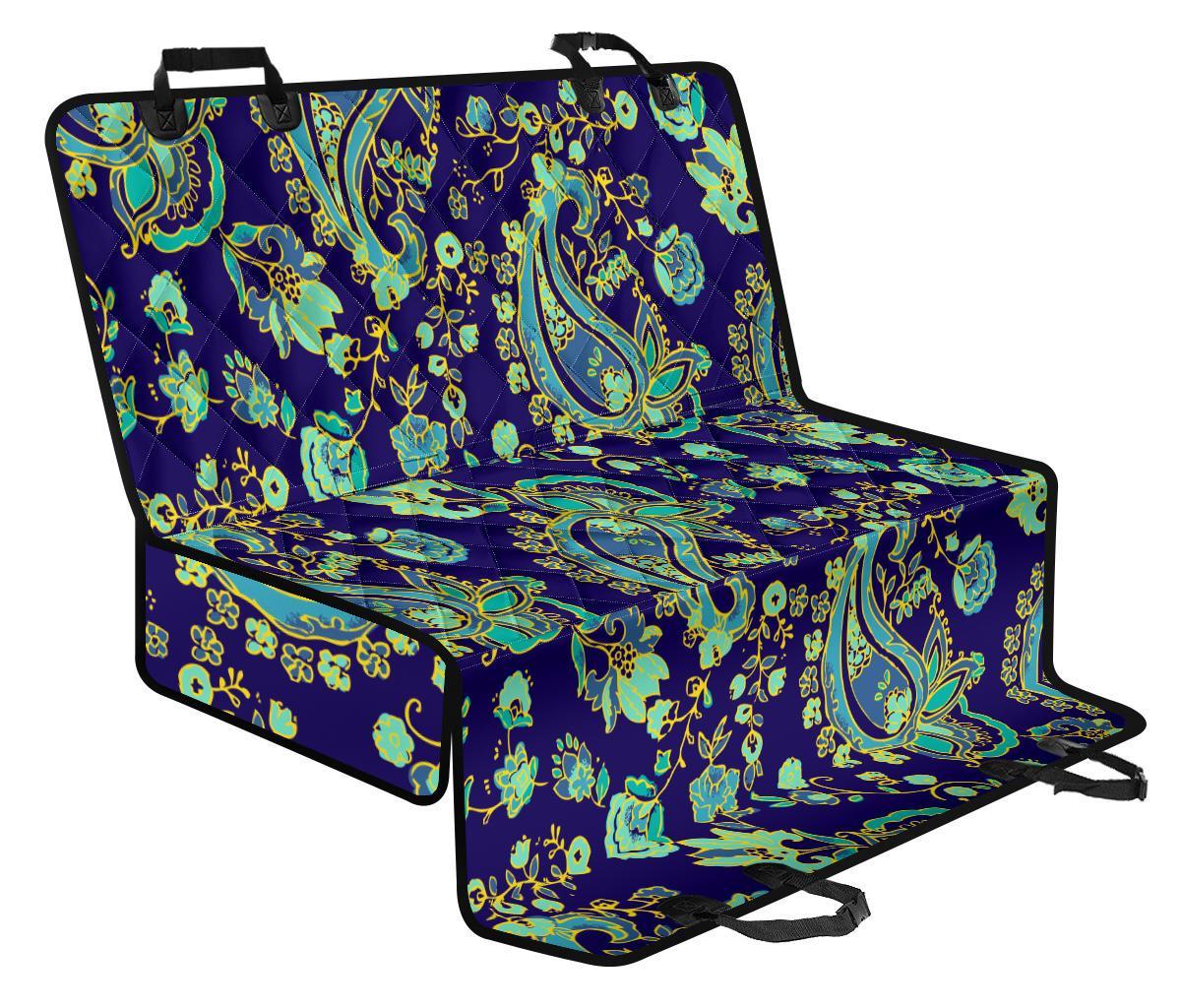 Blue Bohemian Paisley Pattern Print Pet Car Back Seat Cover - 5d6732a2ad50 Blue Bohemian Paisley Pattern Print Pet Car Back Seat Cover - 5d6732a2ad50