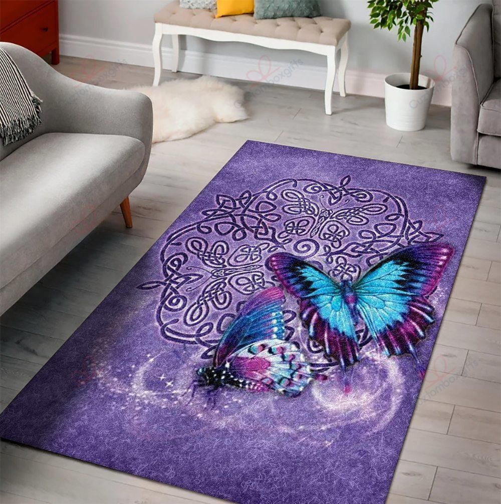 Blue Butterflies Rug Sport Decor Gift Floor Decor Living Room Carpet Rug Area Rug - 0681a76241f0 Blue Butterflies Rug Sport Decor Gift Floor Decor Living Room Carpet Rug Area Rug - 0681a76241f0