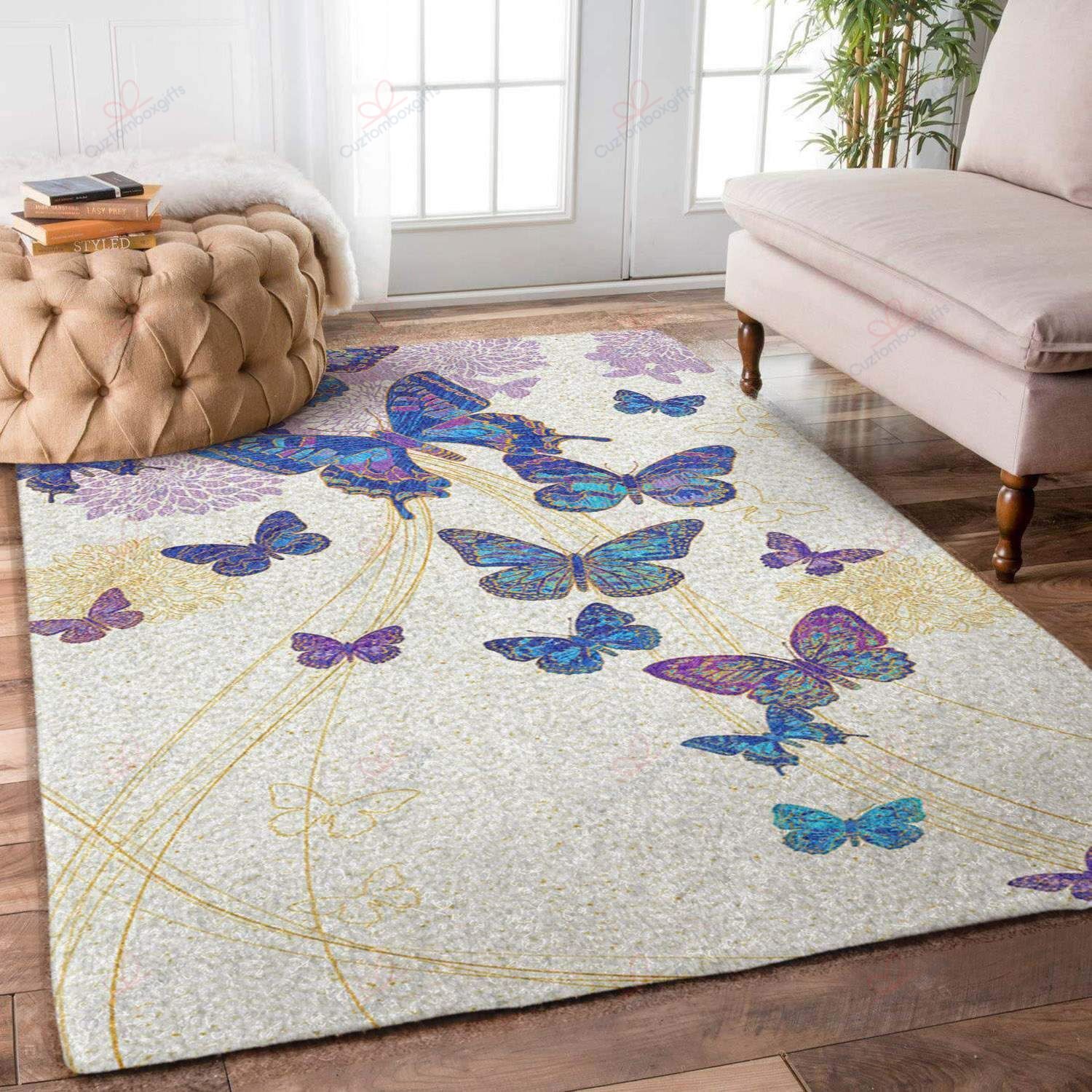 Blue Butterflies In The Afternoon Rug Sport Decor Gift Floor Decor Living Room Carpet Rug Area Rug - b47b9494a4f1 Blue Butterflies In The Afternoon Rug Sport Decor Gift Floor Decor Living Room Carpet Rug Area Rug - b47b9494a4f1