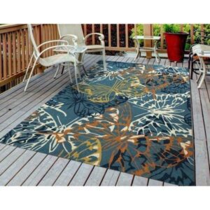 Blue Butterfly 2 Rug Sport Decor Gift Floor Decor Living Room Carpet Rug Area Rug - 02f6f608e9f1
