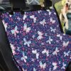 Blue Butterfly Floral Pattern Car Back Seat Cover Dog Car Seat Covers - c95b57554a09