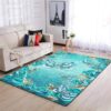 Blue Butterfly Rug Sport Decor Gift Floor Decor Living Room Carpet Rug Area Rug - 985440b57789