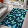 Blue Butterfly Rug Sport Decor Gift Floor Decor Living Room Carpet Rug Area Rug - 46181f54a9b5