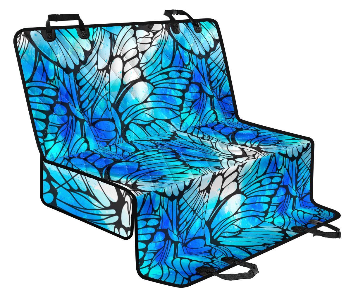 Blue Butterfly Wings Pattern Print Pet Car Back Seat Cover - f1fdb1f0381d Blue Butterfly Wings Pattern Print Pet Car Back Seat Cover - f1fdb1f0381d