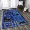 Blue Cat Rug Sport Decor Gift Floor Decor Living Room Carpet Rug Area Rug - 6808a55f99ee