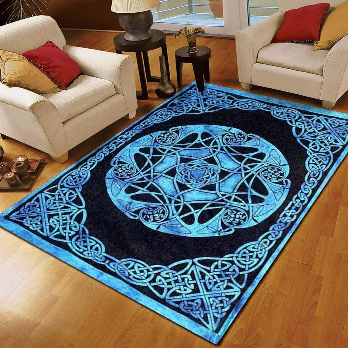 Blue Celtic Rug Sport Decor Gift Floor Decor Living Room Carpet Rug Area Rug - e8c85596a3ee Blue Celtic Rug Sport Decor Gift Floor Decor Living Room Carpet Rug Area Rug - e8c85596a3ee