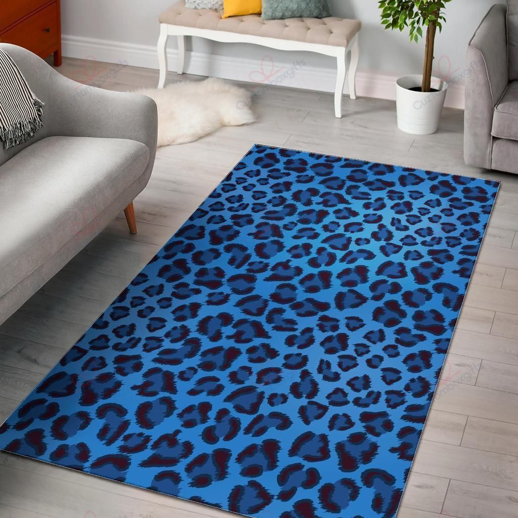 Blue Cheetah Leopard Pattern Rug Sport Decor Gift Floor Decor Living Room Carpet Rug Area Rug - f9f8ef0795aa Blue Cheetah Leopard Pattern Rug Sport Decor Gift Floor Decor Living Room Carpet Rug Area Rug - f9f8ef0795aa