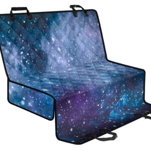 Blue Cloud Starfield Galaxy Space Print Pet Car Back Seat Cover - 5ea17863566f