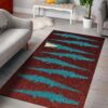 Blue Crocodile Rug Sport Decor Gift Floor Decor Living Room Carpet Rug Area Rug - 07b8c55cde4b