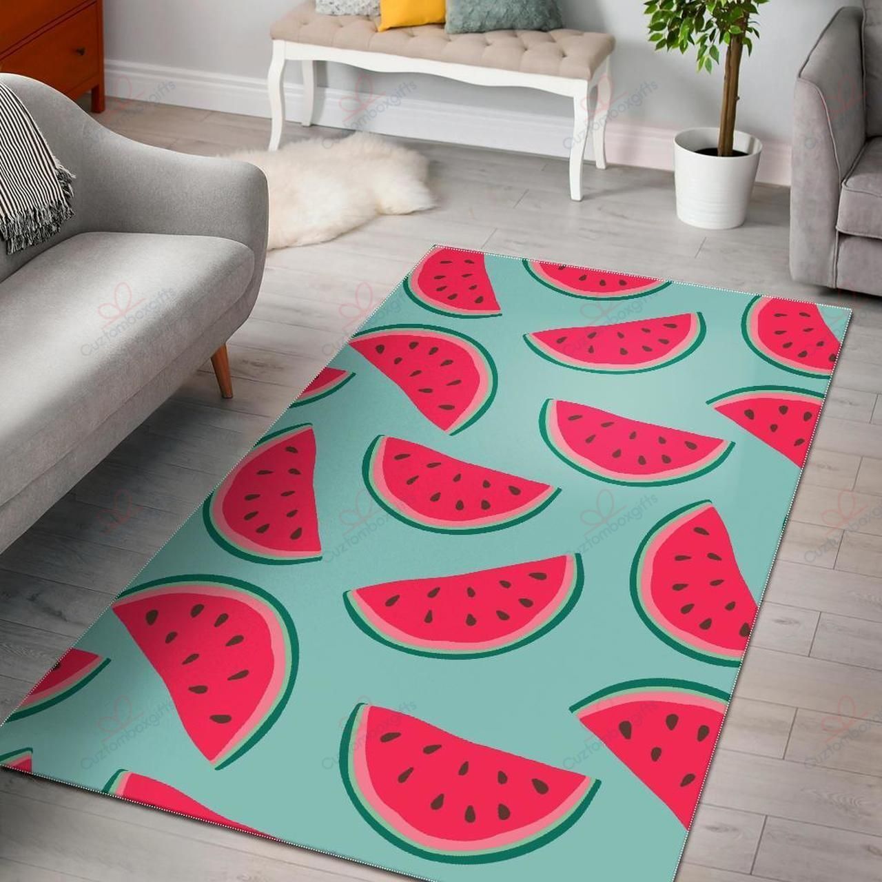 Blue Cute Watermelon Pattern Rug Sport Decor Gift Floor Decor Living Room Carpet Rug Area Rug - b80c97a833cf Blue Cute Watermelon Pattern Rug Sport Decor Gift Floor Decor Living Room Carpet Rug Area Rug - b80c97a833cf