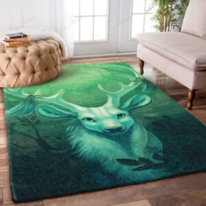 Blue Deer Rug Sport Decor Gift Floor Decor Living Room Carpet Rug Area Rug - 920becd5ca06