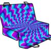 Blue Dizzy Moving Optical Illusion Pet Car Back Seat Cover - 36c75496d4d8