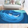 Blue Dolphin Rug Sport Decor Gift Floor Decor Living Room Carpet Rug Area Rug - 97e1608cdd04