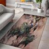 Blue Dragonfly Rug Sport Decor Gift Floor Decor Living Room Carpet Rug Area Rug - 92a161a87de0
