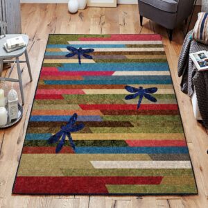 Blue Dragonfly Rug Sport Decor Gift Floor Decor Living Room Carpet Rug Area Rug - dc5d42e2b420