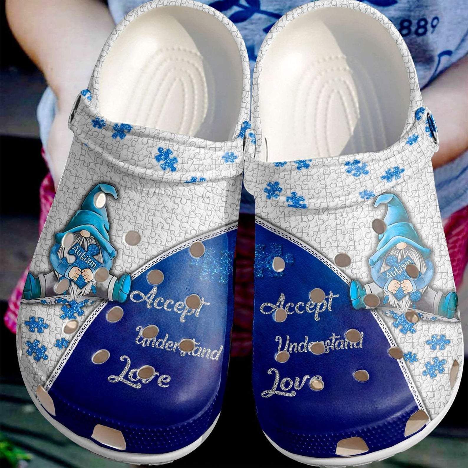 Blue Dwarfs Puzzle Autism Awareness Crocs Clog Shoes – Acccept Understand Love Shoes Crocbland Clog Birthday Gifts For Man Woman Blue Dwarfs Puzzle Autism Awareness Crocs Clog Shoes – Acccept Understand Love Shoes Crocbland Clog Birthday Gifts For Man Woman