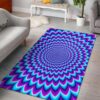 Blue Expansion Moving Optical Illusion Rug Sport Decor Gift Floor Decor Living Room Carpet Rug Area Rug - e70e2cc7a40b